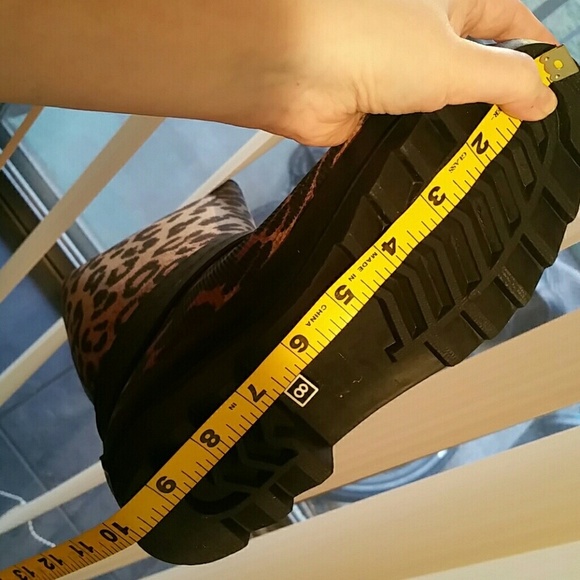 Women Tall Rain boots, #1900, Leopard - Picture 6 of 6